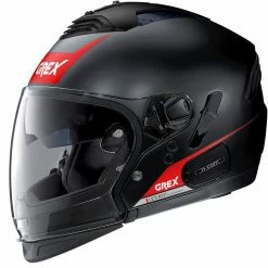Mentoniera Removibile Grex G4.2 Pro Vivid N-com Rosso Nero Opaco