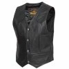 Pelle Gilet Held Dillon Nero -Negozio Held economico held dillon westcoat nero
