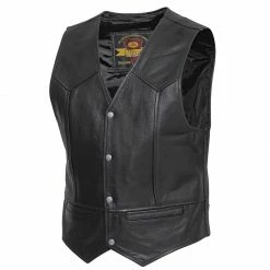 Pelle Gilet Held Dillon Nero